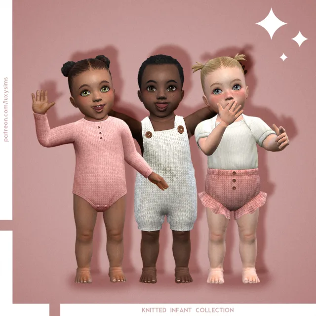 Vista previa de Colección Knitted Infant, crear un sim de luxysims para Los Sims 4.