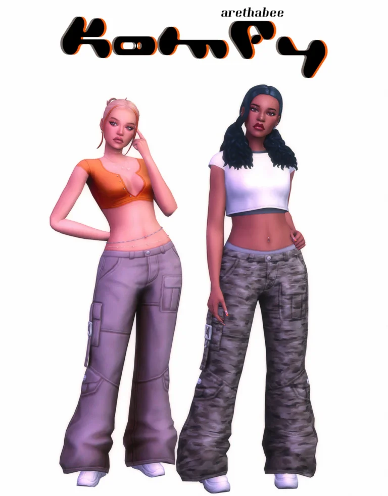 Vista previa de Colección komfy, crear un sim de arethabee para Los Sims 4.