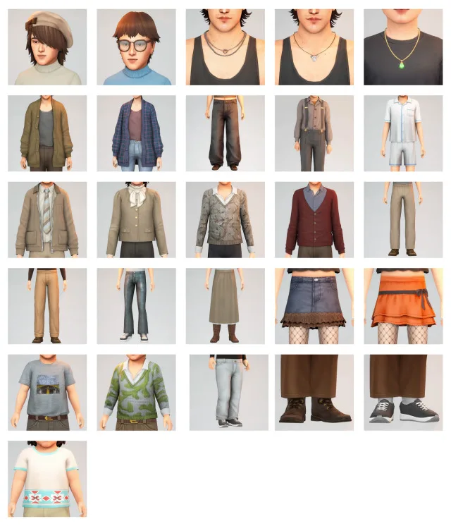 Vista previa de Colección May 2025 Releases, contenido personalizado de its-adrienpastel para Los Sims 4.