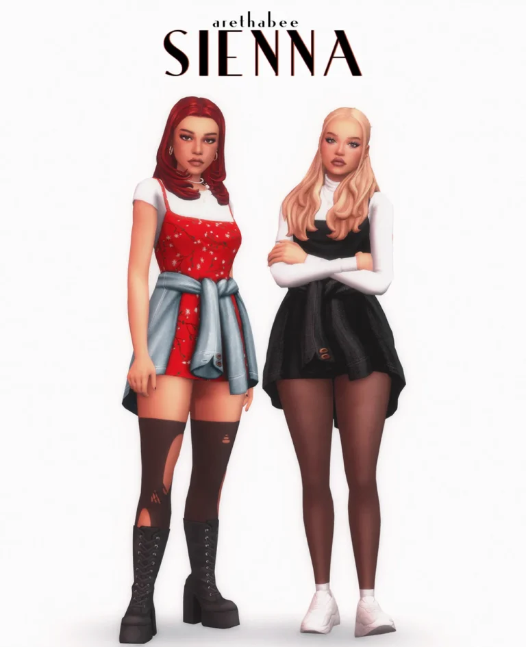 Vista previa de Colección sienna, crear un sim de arethabee para Los Sims 4.