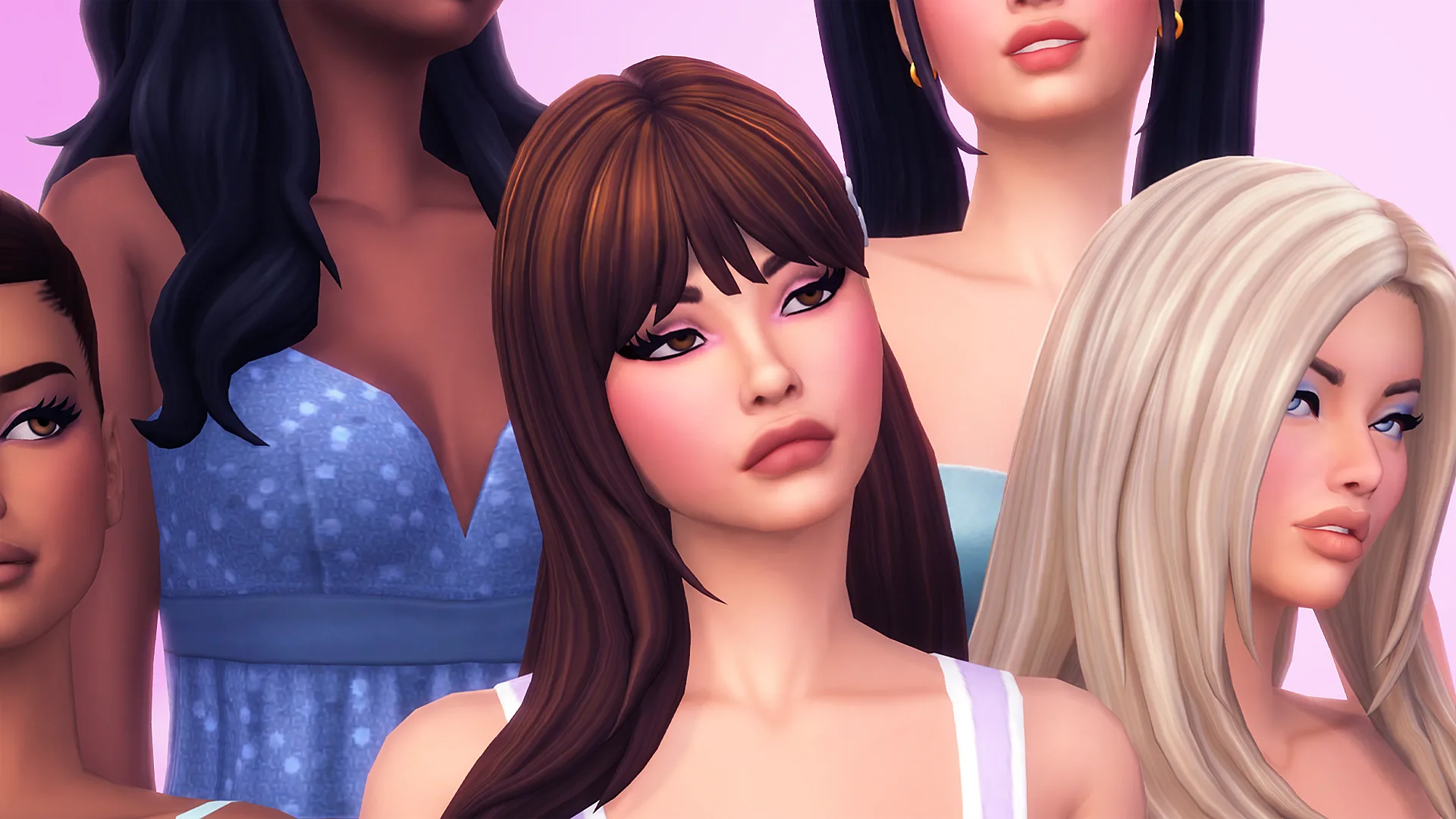 Los Sims 4 Conjunto Replay — MADLEN reúne seis peinados en el Conjunto de peinados Replay | Simlish4, imagen 3