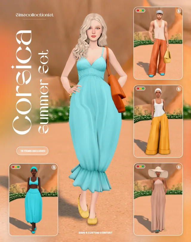Vista previa de Corsica Summer Set, mundos de simscollectionist para Los Sims 4.