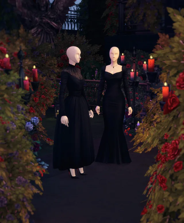 Vista previa de Countess of darkness ii countess of darkness, cabello de rustys-cc para Los Sims 4.