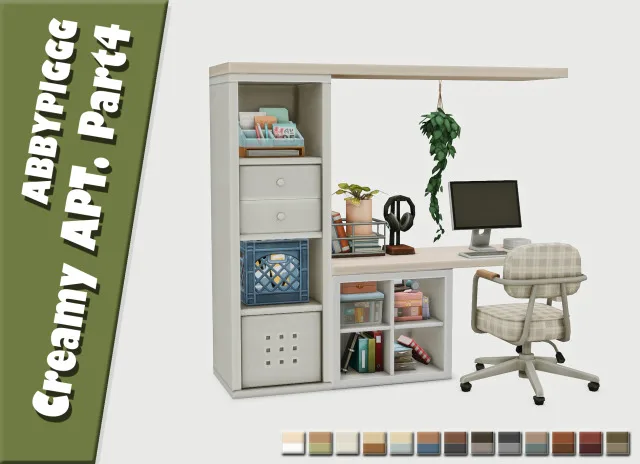 Vista previa de Creamy APT. Part4, construir y comprar de abbypiggg para Los Sims 4.