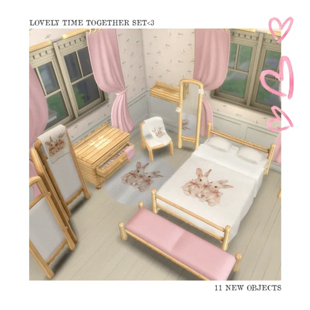 Vista previa de Create a cozy and charming bedroom with the lovely, construir y comprar de tamsiecc para Los Sims 4.