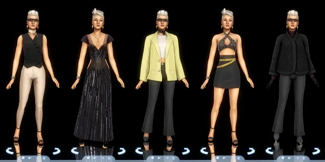 Vista previa de Del Sol's no cc townies makeover, sims de nocturne-vi para Los Sims 4.