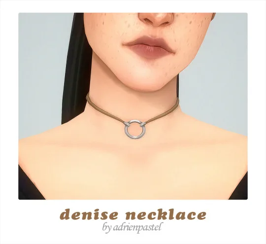 Vista previa de Denise Necklace, accesorios de its-adrienpastel para Los Sims 4.
