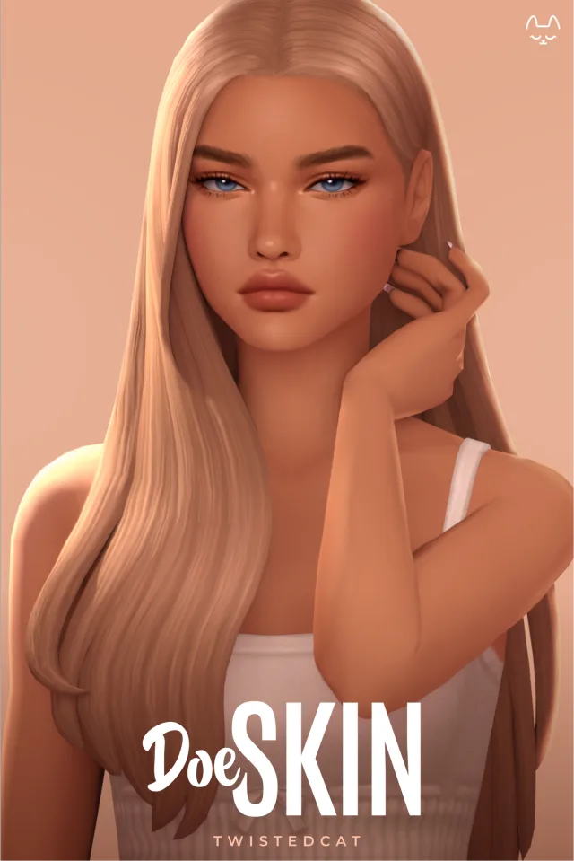 Vista previa de Doe Skin, crear un sim de twisted-cat para Los Sims 4.