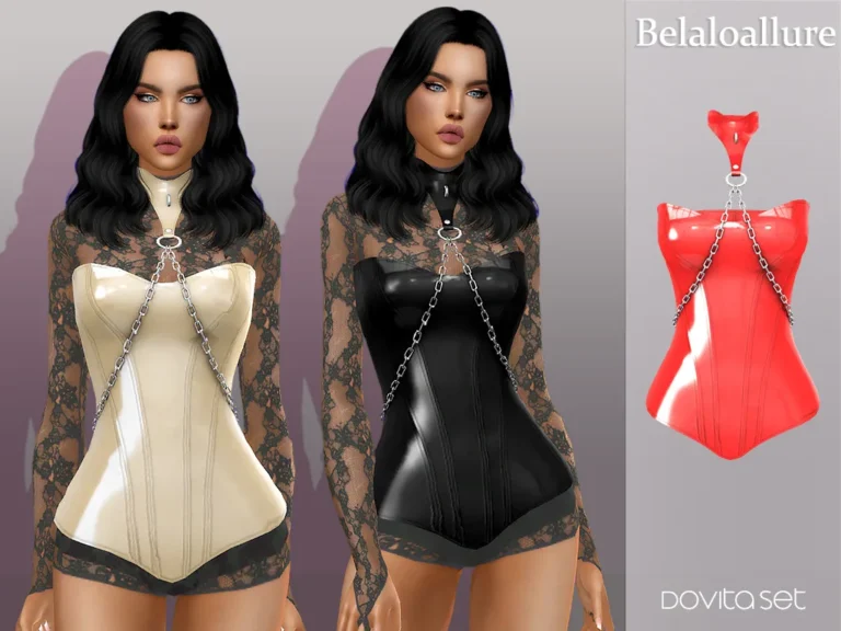 Vista previa de Dovita set, crear un sim de belaloallure3 para Los Sims 4.