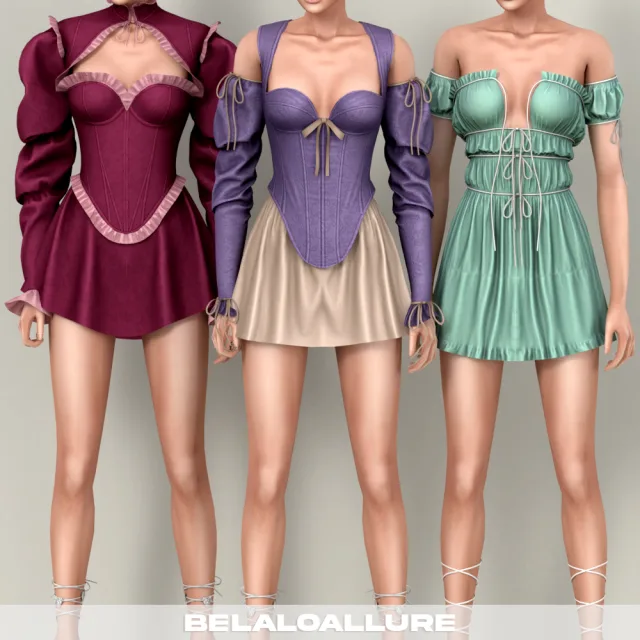 Vista previa de Downloadpatreon, crear un sim de belaloallure3 para Los Sims 4.