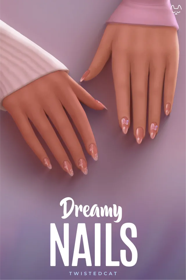 Vista previa de Dreamy Nails, accesorios de twisted-cat para Los Sims 4.