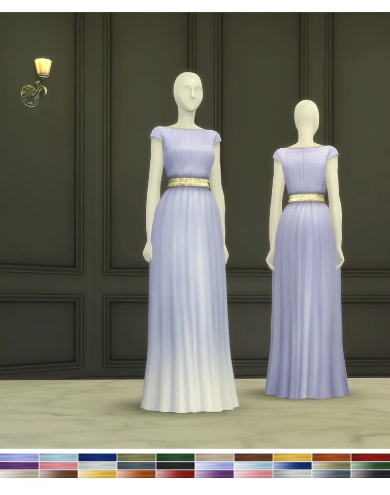 Vista previa de Duchess of vestido XIV (30 color), ropa de rustys-cc para Los Sims 4.