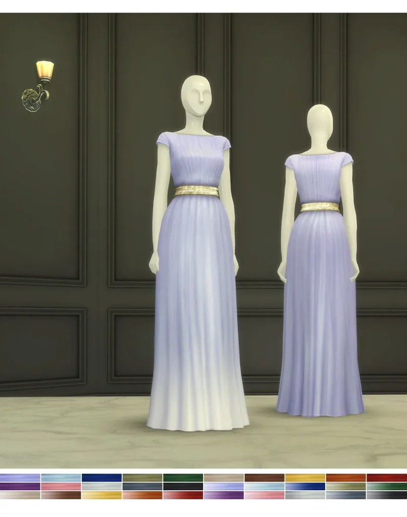 Vista previa de Duchess of vestido XIV (30 color), ropa de rustys-cc para Los Sims 4.