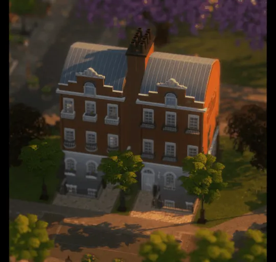 Vista previa de Duplex’ | Boop | No CC Build, solares y habitaciones de nocturne-vi para Los Sims 4.