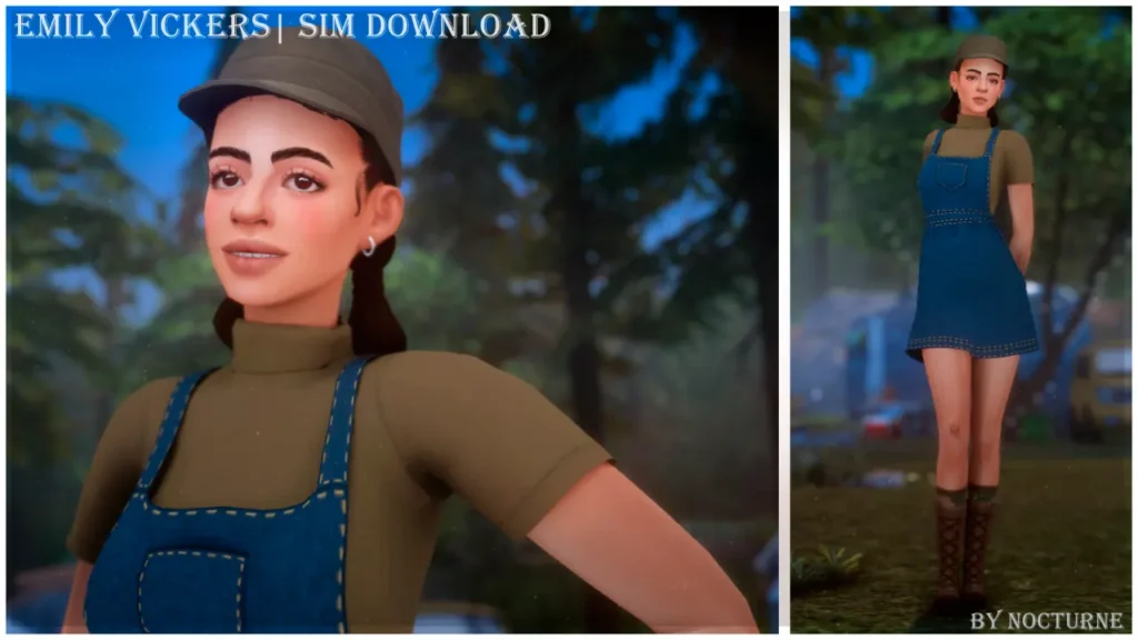 Vista previa de Emily Vickers | Boop | Sim Download, sims de nocturne-vi para Los Sims 4.