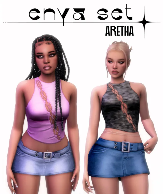 Vista previa de Enya set, crear un sim de arethabee para Los Sims 4.