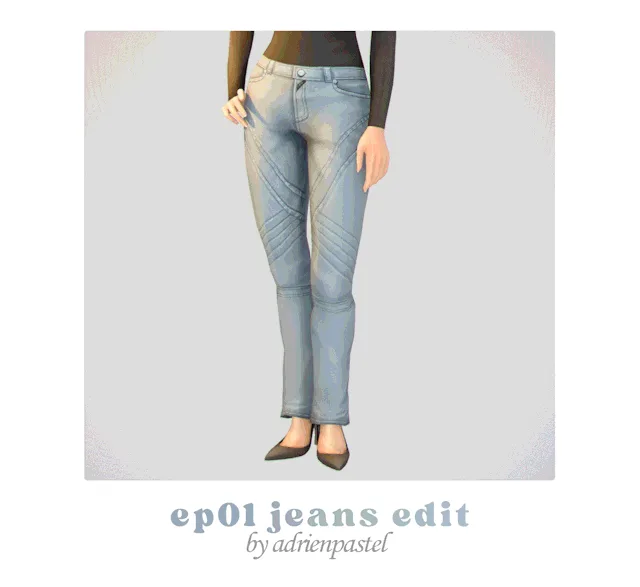 Vista previa de EP01 Jeans Edit, ropa de its-adrienpastel para Los Sims 4.