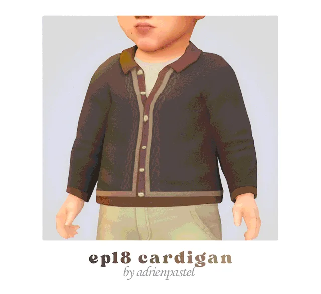 Vista previa de EP18 Cardigan & Sweater (infantes conversiones), ropa de its-adrienpastel para Los Sims 4.