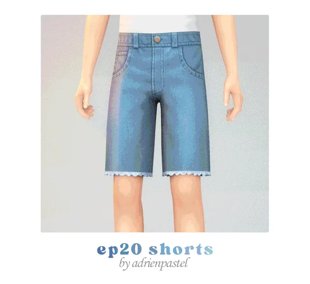 Vista previa de EP20 Jorts (Kids), cabello de its-adrienpastel para Los Sims 4.