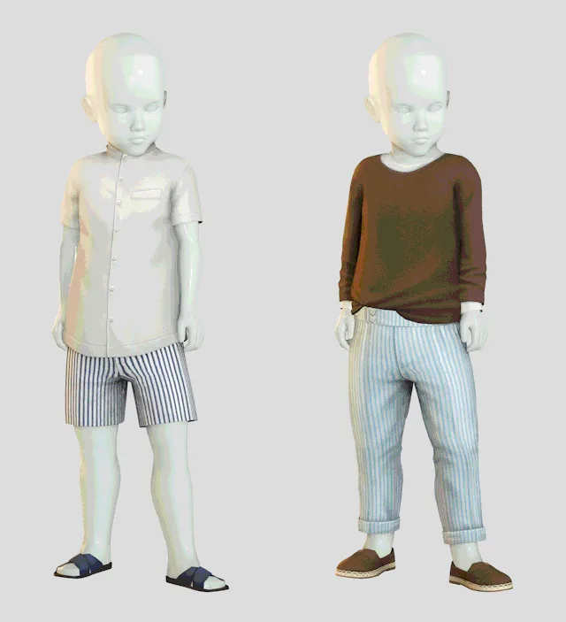 Vista previa de EP21 Toddlers Clothing Set, ropa de its-adrienpastel para Los Sims 4.
