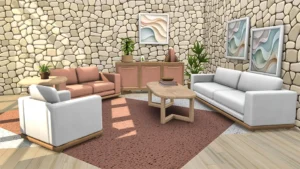 Los Sims 4 Equilibrio Suave, Equilibrio Suave lleva salas contemporáneas y cálidas a Los Sims 4 | Simlish4