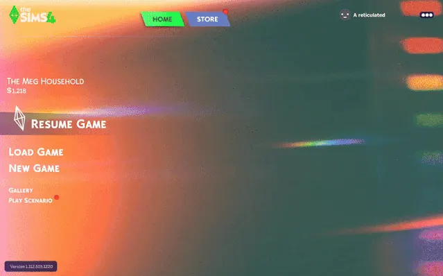 Vista previa de Euphoria Main Menu Overrides, mods de toastie-sim para Los Sims 4.
