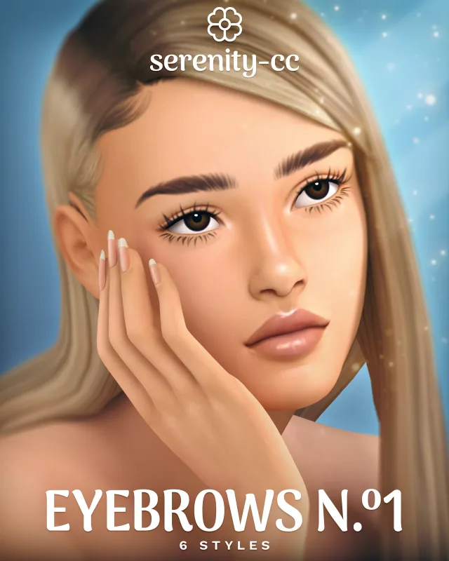Vista previa de Eyebrows N.º1, genética de serenity-cc para Los Sims 4.