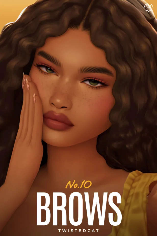 Vista previa de Eyebrows No10, genética de twisted-cat para Los Sims 4.