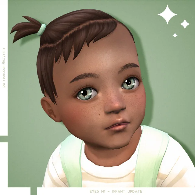 Vista previa de Eyes N1 - Infant Update, crear un sim de luxysims para Los Sims 4.