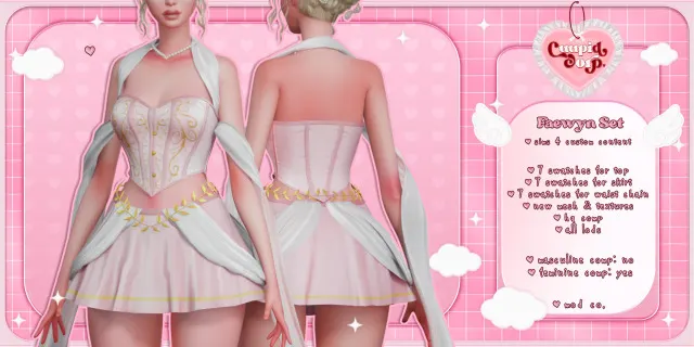 Vista previa de Faewyn Set || Mod Co, mods de 1-800-cuupid para Los Sims 4.
