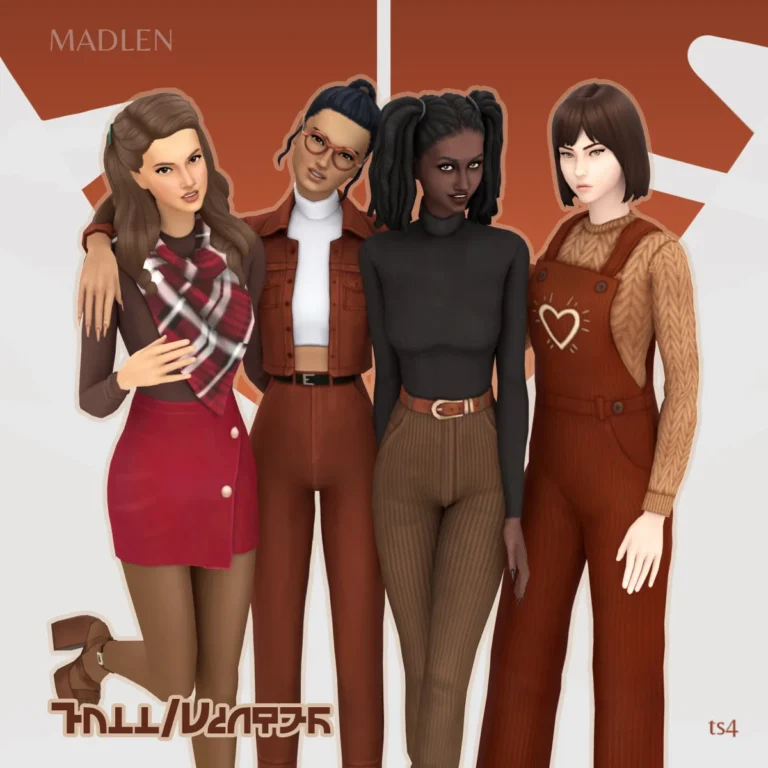 Vista previa de Fallwinter pack some of the most popular, ropa de madlensims para Los Sims 4.