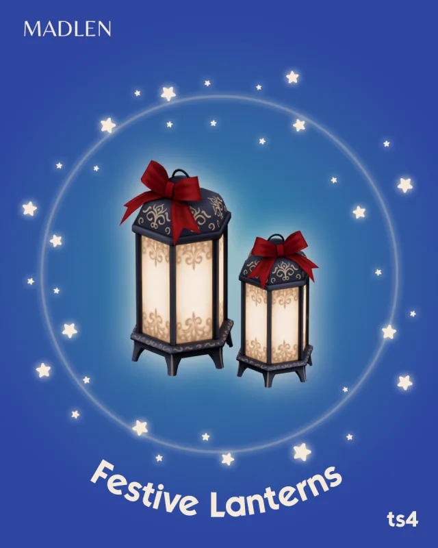 Vista previa de Festive lanterns presenting the festive lantern a, crear un sim de madlensims para Los Sims 4.