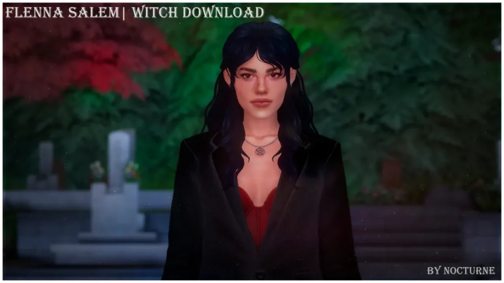 Vista previa de Flenna Salem | Boop | Witch Download, sims de nocturne-vi para Los Sims 4.