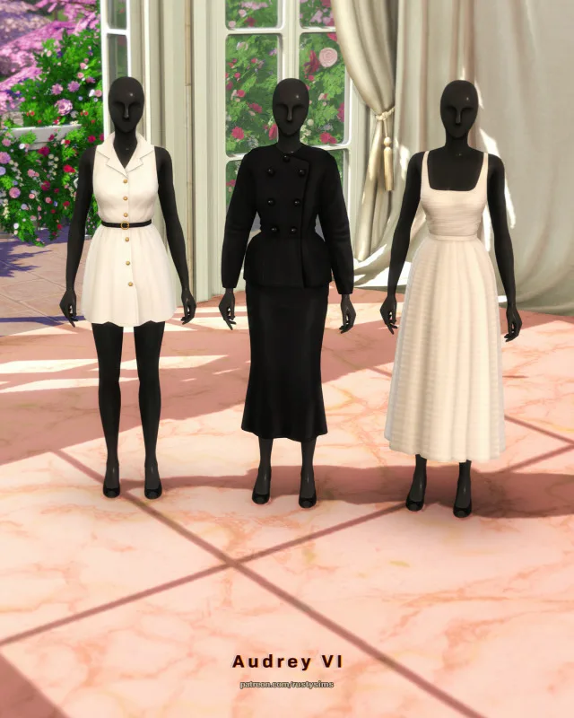 Vista previa de For Audrey … IV, cabello de rustys-cc para Los Sims 4.