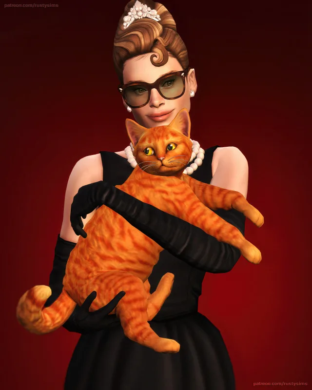 Vista previa de For Audrey …, cabello de rustys-cc para Los Sims 4.