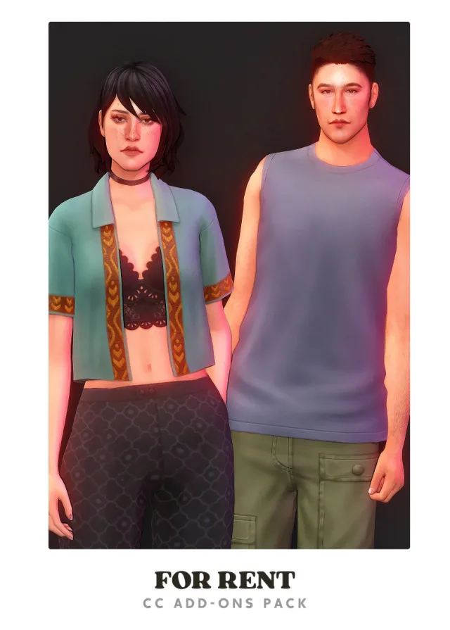 Vista previa de For Rent CC Add-Ons, ropa de its-adrienpastel para Los Sims 4.