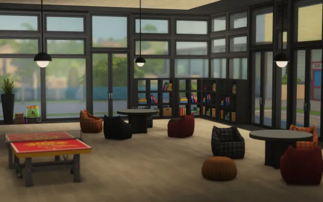 Vista previa de Foxbury vibes, solares y habitaciones de nocturne-vi para Los Sims 4.