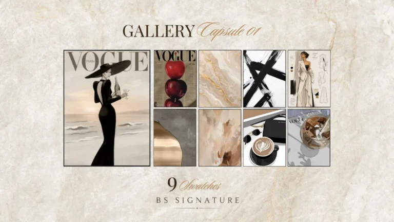 Vista previa de FREE CC DROP — GALLERY CAPSULE 01, construir y comprar de bs-signature para Los Sims 4.