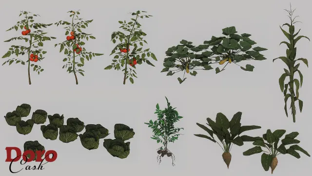 Vista previa de GARDEN PLANTS, decoración de dorocash para Los Sims 4.
