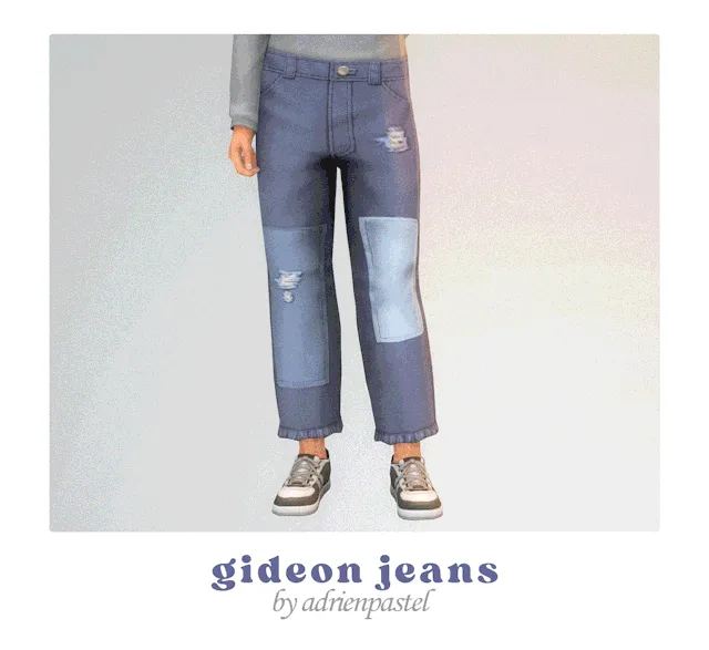 Vista previa de Gideon Jeans, ropa de its-adrienpastel para Los Sims 4.