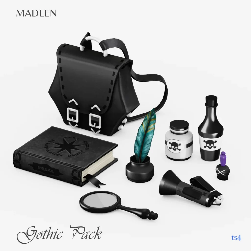 Vista previa de Gothic pack introducing the ultimate goth, crear un sim de madlensims para Los Sims 4.