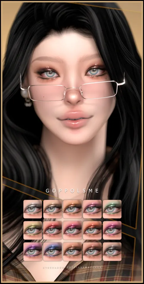 Vista previa de Gpme gold sombra de ojos cc 72 download at goppolsme, maquillaje de goppolsme para Los Sims 4.