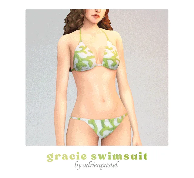 Vista previa de Gracie Swimsuit, contenido personalizado de its-adrienpastel para Los Sims 4.
