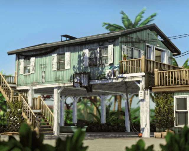 Vista previa de Grand Theft Auto VI (Jason House), solares y habitaciones de axiisims para Los Sims 4.