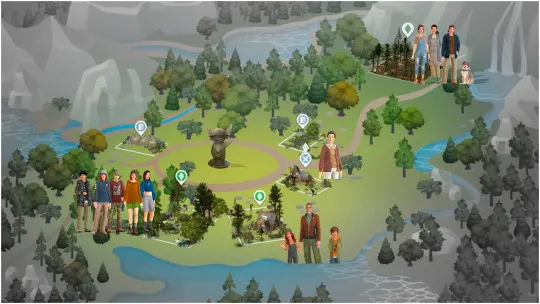 Vista previa de Granite Falls World Save File, mundos de nocturne-vi para Los Sims 4.