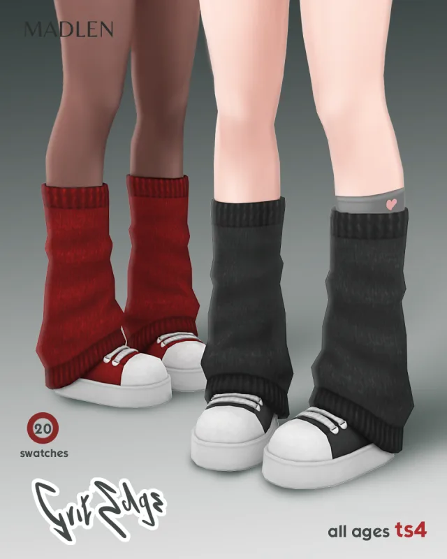 Vista previa de Gritedge sneakers the gritedge sneakers arent, zapatos de madlensims para Los Sims 4.
