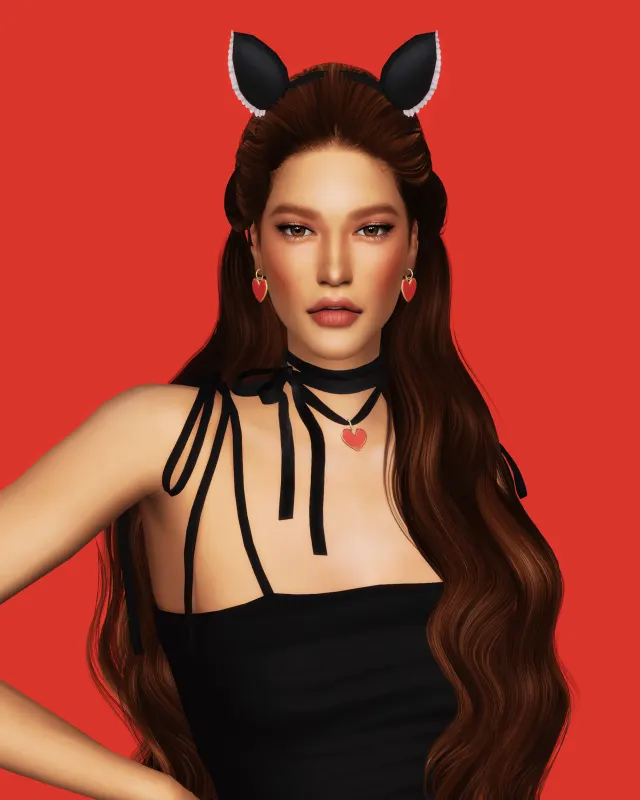 Vista previa de Heart Charm Jewelry Set II, accesorios de gorillax3-cc para Los Sims 4.