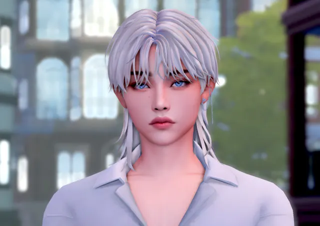 Vista previa de Hello everyone ever since i saw this music, cabello de thekunstwollen para Los Sims 4.