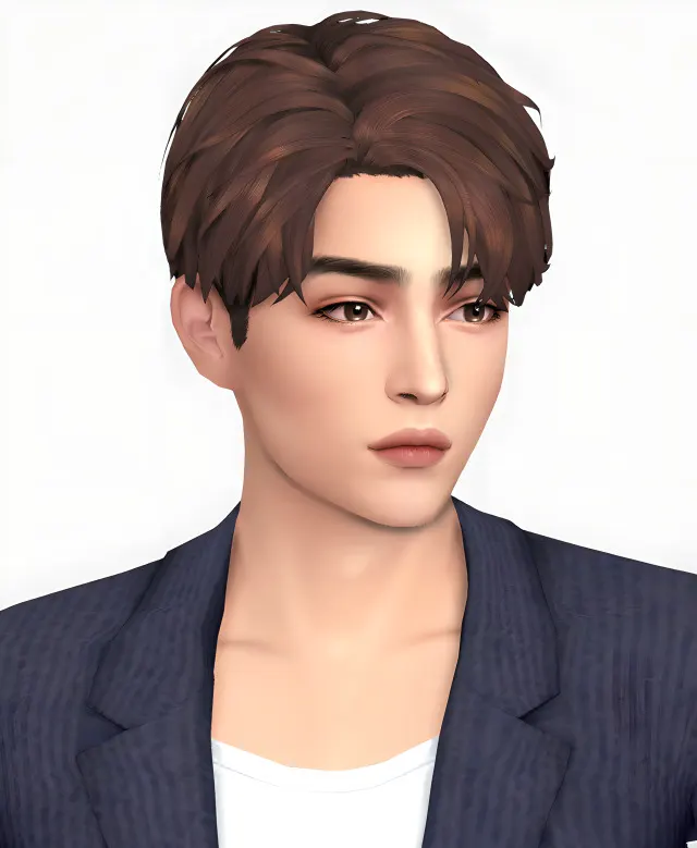 Vista previa de Hello everyone happy new year i know im too, cabello de thekunstwollen para Los Sims 4.
