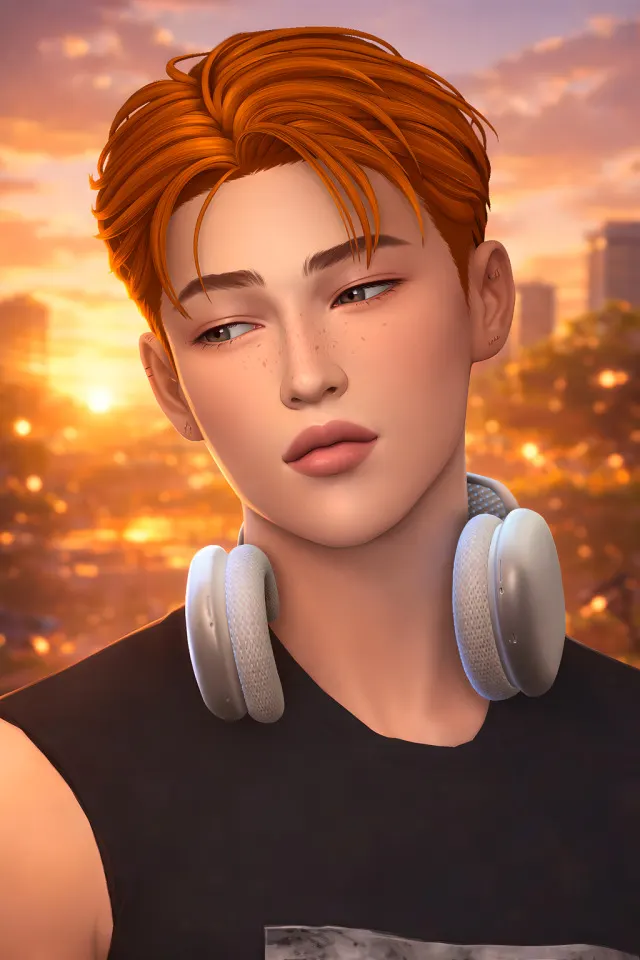 Vista previa de Hello everyone here i am once again its been a, cabello de thekunstwollen para Los Sims 4.